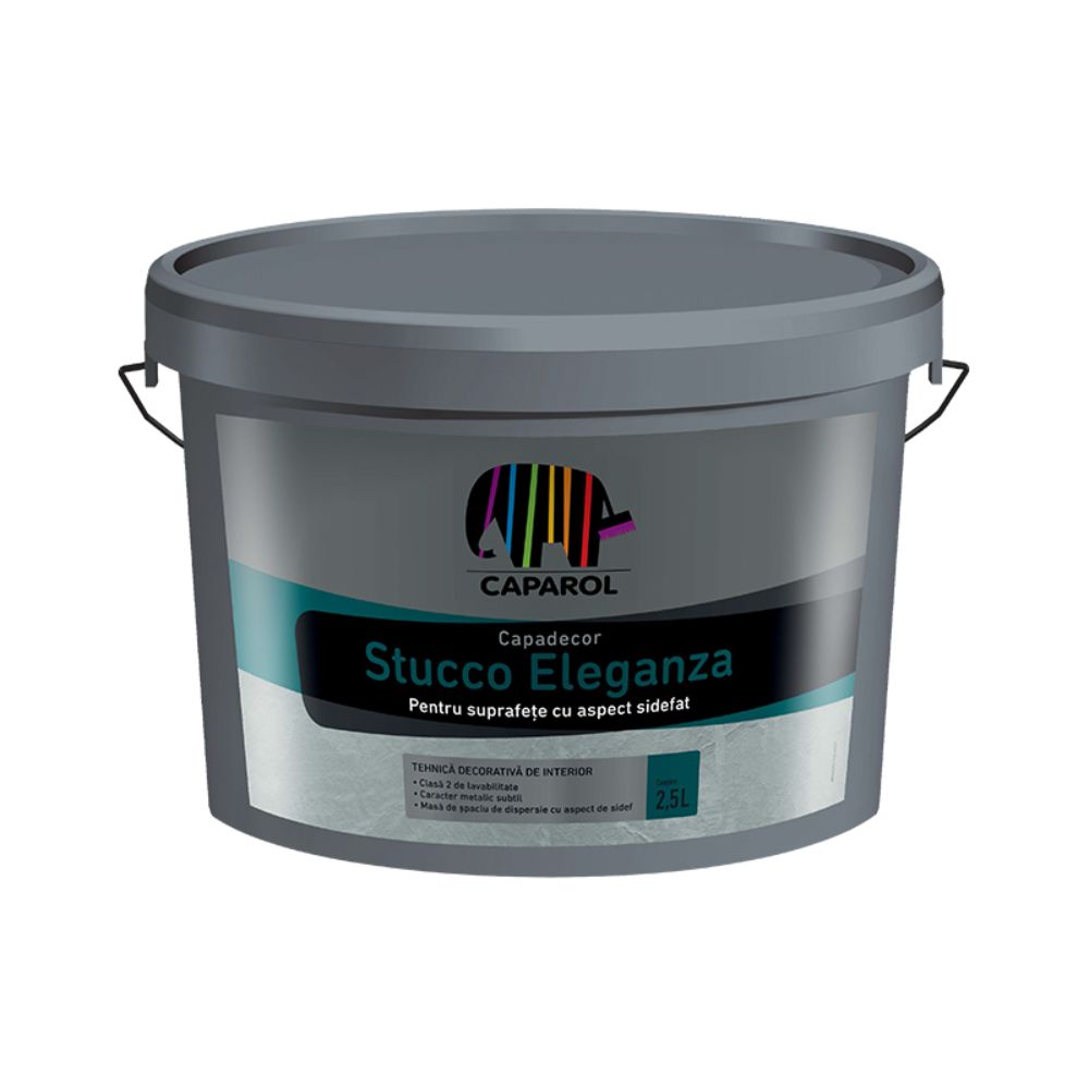 Vopsea decorativa cu aspect matasos Caparol Stucco Eleganza 1.25lt - Shopdecor.ro Vopsea decorativa