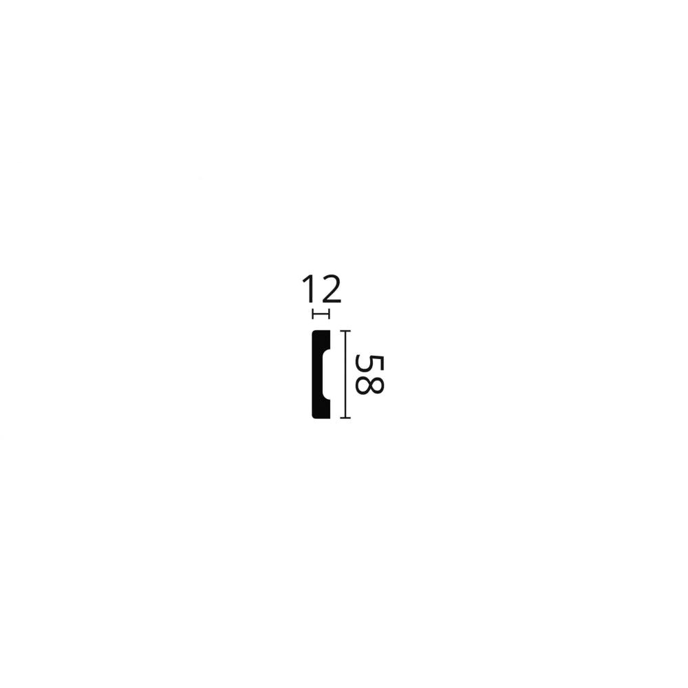 Brau polimer dur Nmc WD4 58x12x2000mm - Shopdecor.ro Brau poliuretan
