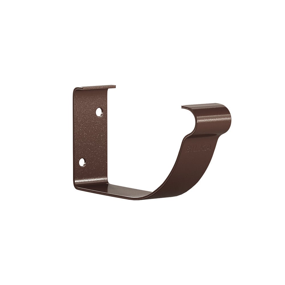 Carlig jgheab metalic aplicat 125mm Bilka 8017 lucios - Shopdecor.ro Carlig jgheab