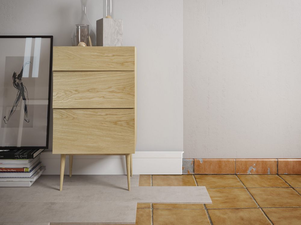 Plinta alba polimer dur Nmc CF2 110x22x2000mm - Shopdecor.ro Plinta poliuretan