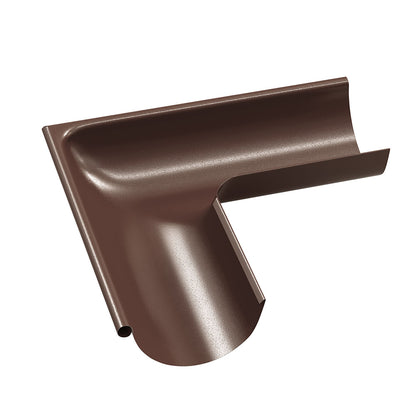 Coltar jgheab metalic D125mm Bilka 8017 lucios - Shopdecor.ro Coltar jgheab