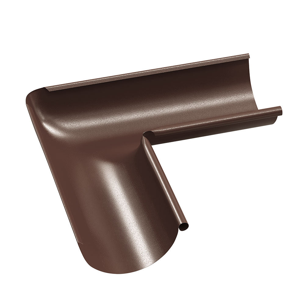 Coltar jgheab metalic D125mm Bilka 8017 lucios - Shopdecor.ro Coltar jgheab
