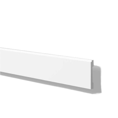 Plinta alba duropolimer Nmc FD1 100x15x2000mm - Shopdecor.ro Plinta poliuretan