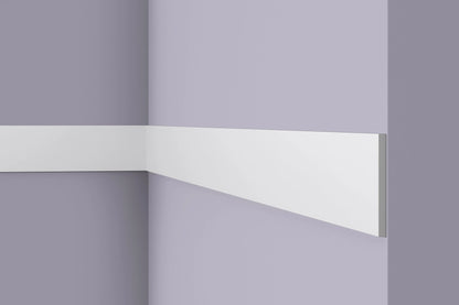 Plinta alba duropolimer Nmc FL9 100x8x2000mm - Shopdecor.ro Plinta poliuretan