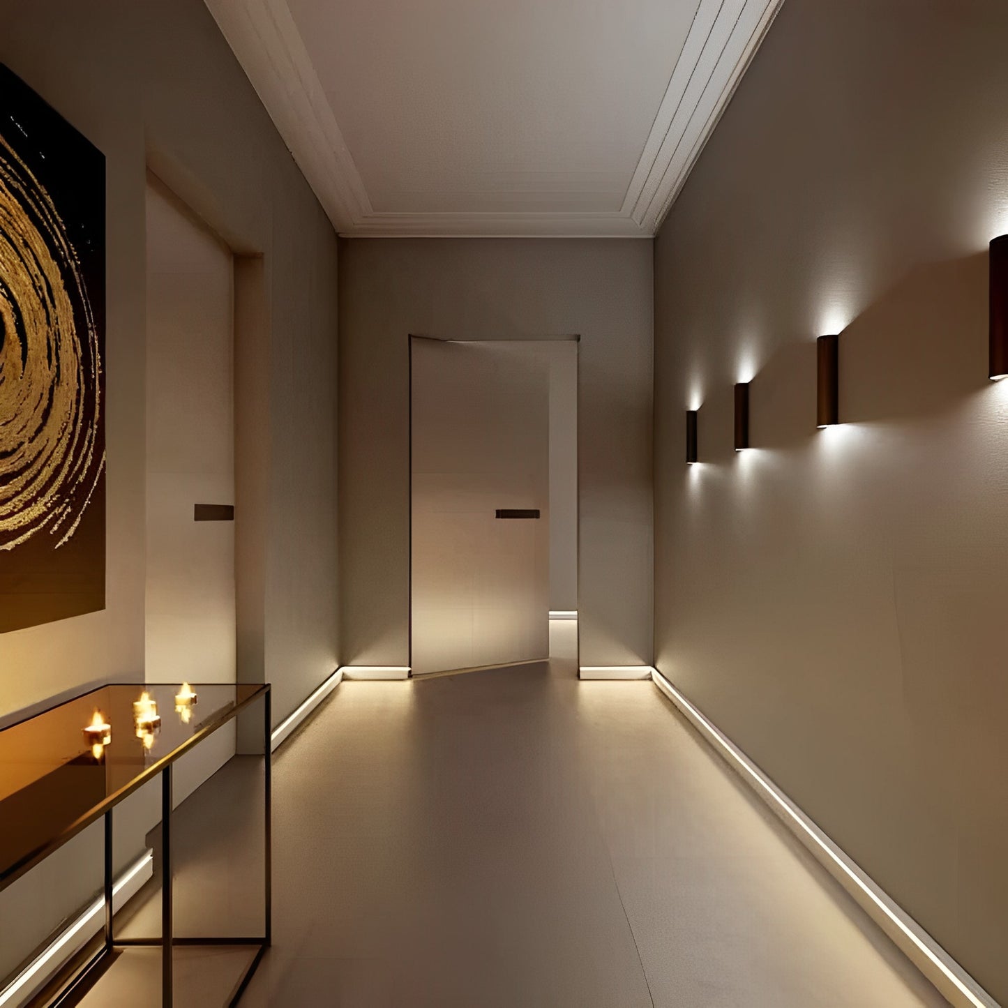 Plinta alba canal led din duropolimer Nmc IL11 80x20x2000mm - Shopdecor.ro Plinta poliuretan