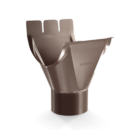 Racord jgheab burlan metalic D125/90mm Bilka 8017 lucios