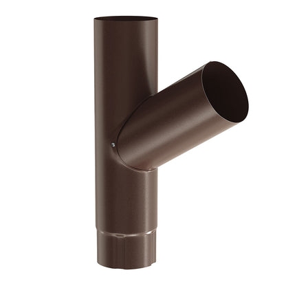 Ramificatie Y Burlan metalic D90mm Bilka 8017 lucios - Shopdecor.ro Ramificatie Y burlan