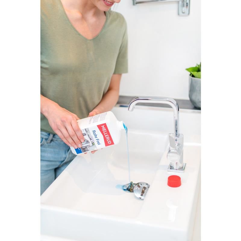 Gel pentru desfundarea țevilor de scurgere MELLERUD, 1L - Shopdecor.ro Solutie desfundare