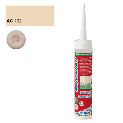 Silicon rosturi Mapei Mapesil AC, 132 bej, 310ml - Shopdecor.ro Silicon rosturi