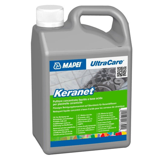 Solutie acida curatare placi ceramice, Mapei Keranet 1Lt - Shopdecor.ro Solutie curatare acida