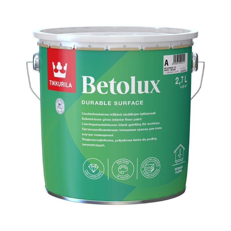 Vopsea pentru garaje şi pardoseli interioare Tikkurila Betolux - Shopdecor.ro Vopsea pardoseala garaj