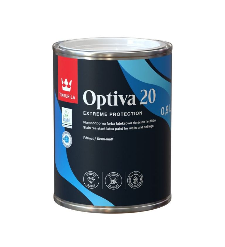 Vopsea lavabila satinata Optiva Semi Matt - Shopdecor.ro Vopsea lavabila latex