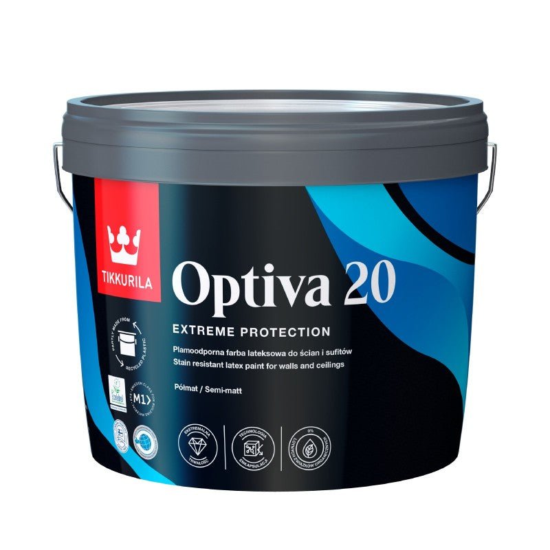 Vopsea lavabila satinata Optiva Semi Matt - Shopdecor.ro Vopsea lavabila latex