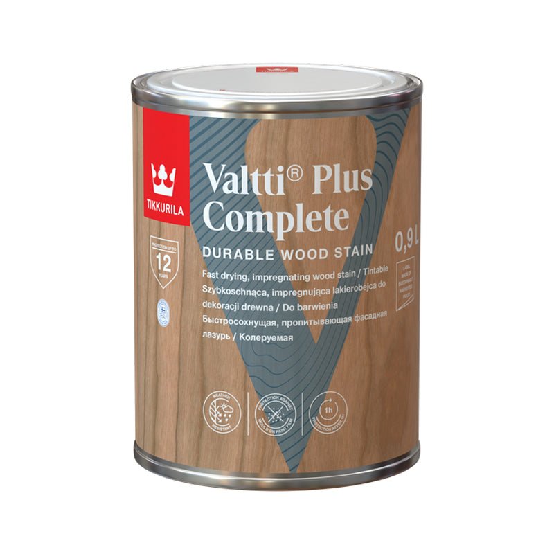 Bait profesional pentru lemn pe baza de apa Valtti Plus Complete - Shopdecor.ro Lazura pentru lemn